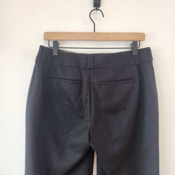Banana Republic Black Straight Leg Trouser Pants Classic Women's 4 - Picture 4 of 7